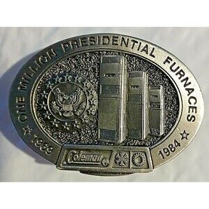 1984 COLEMAN One Million Presidential Mobile Home Trailer Furnaces Belt Buckle